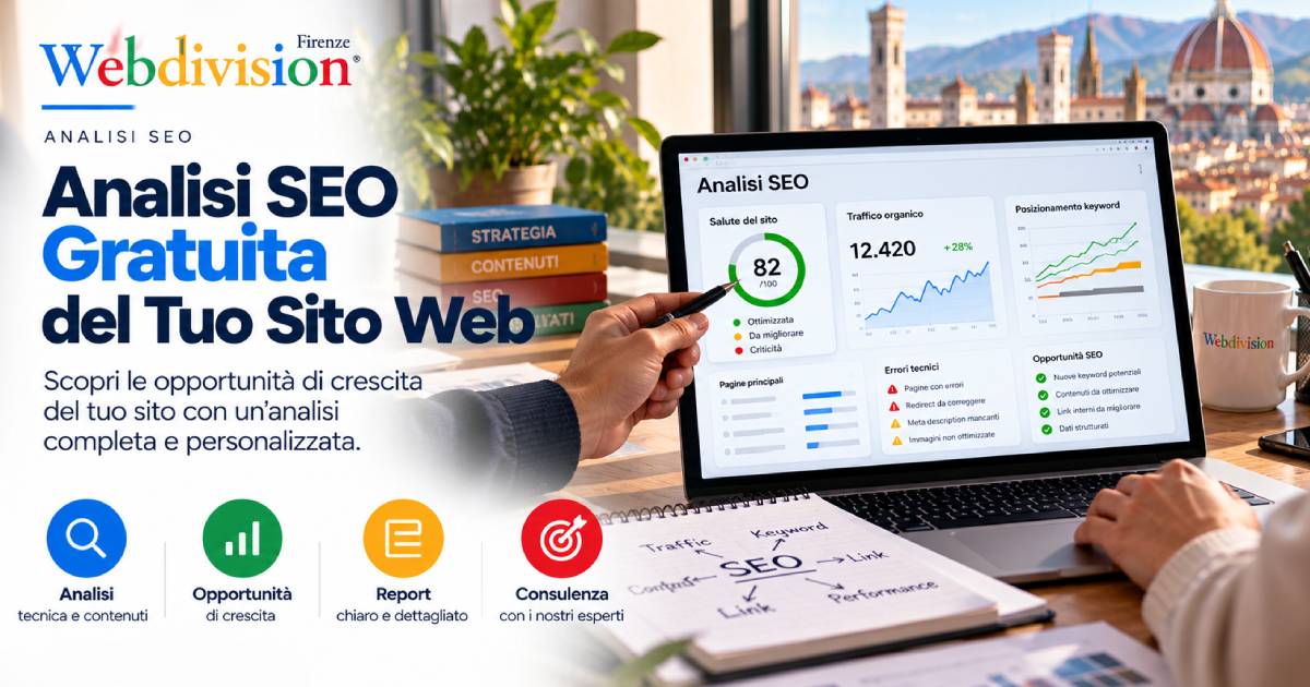 Analisi SEO gratuita del sito web a Firenze