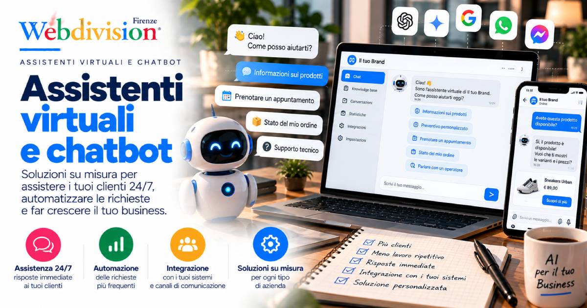 Chatbot e assistenti AI su misura a Firenze