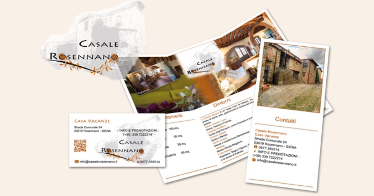 Brochure, pieghevoli e grafica cartacea professionale