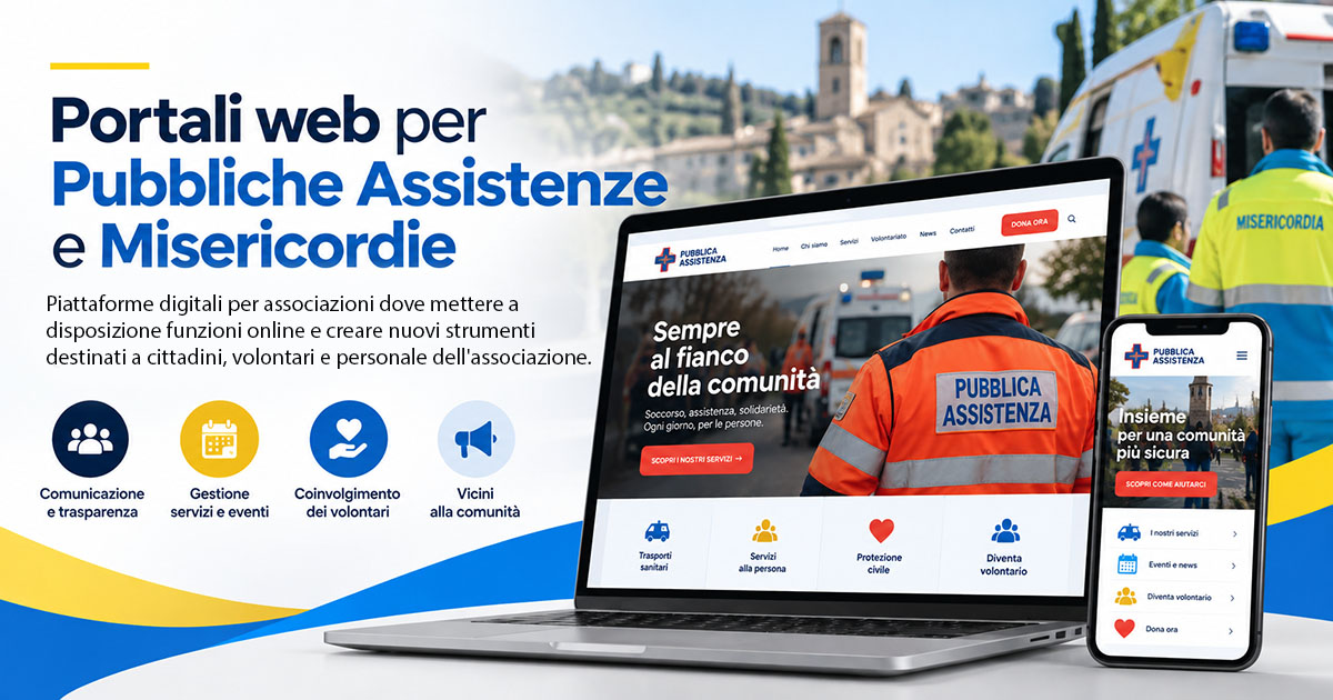 Portali web per Pubbliche Assistenze e Misericordie