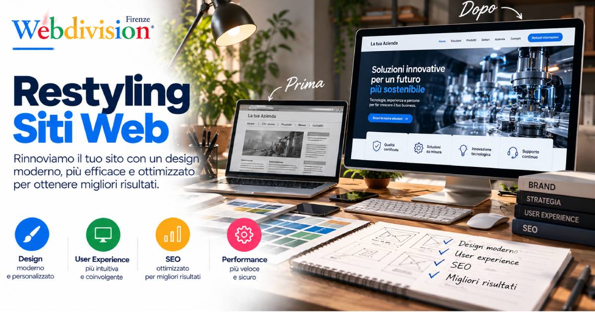 Restyling siti web a Firenze | Rifacimento sito
