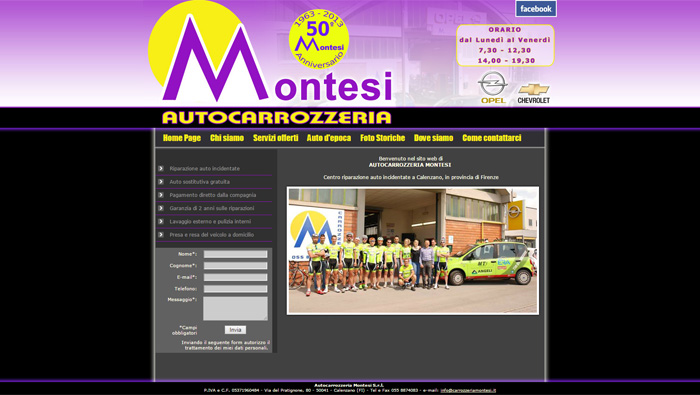 Anteprima di http://www.carrozzeriamontesi.it. Clicca per andare al sito