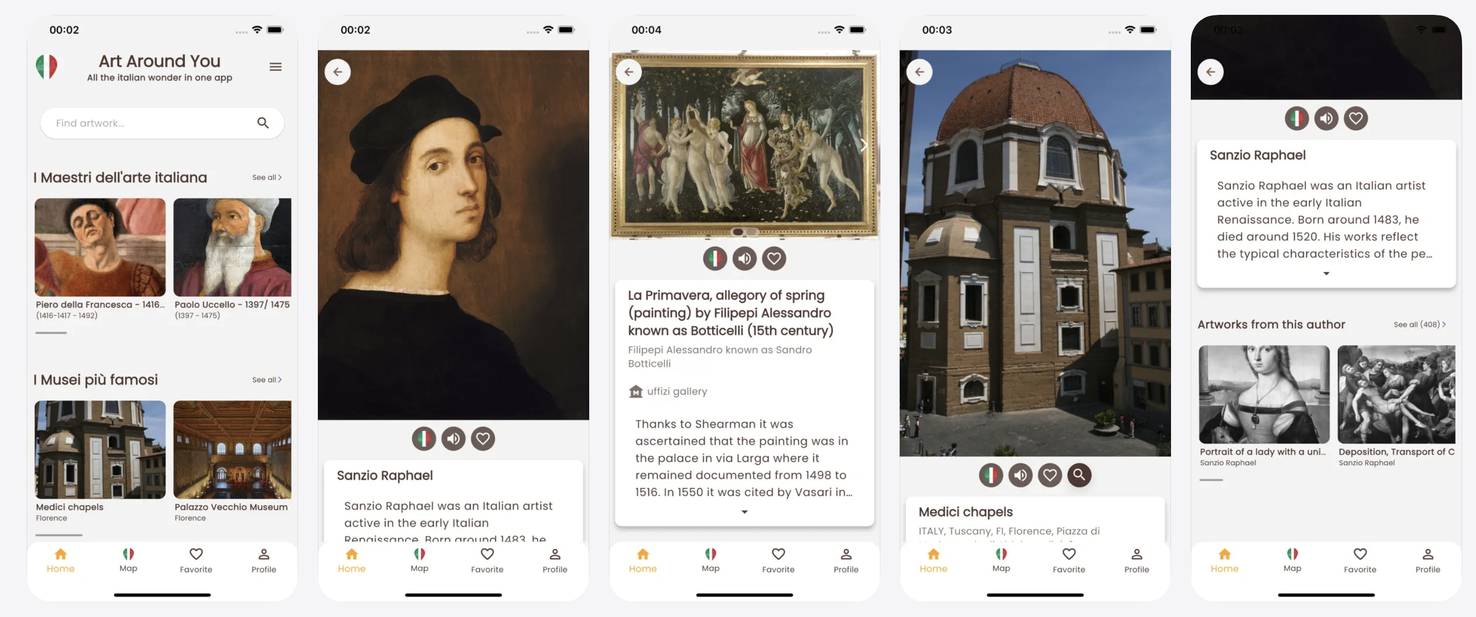 Anteprima di Art Around You, l'app che mostra l'arte intorno a te. Clicca per andare al sito
