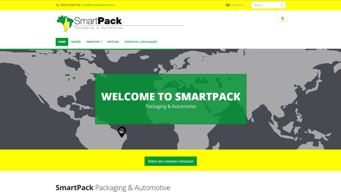 Anteprima di http://www.smartpackbrasil.com. Clicca per andare al sito