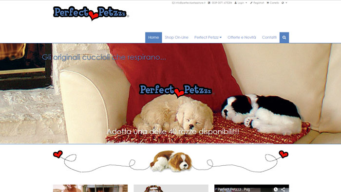 Anteprima di http://www.perfectpetzzzstore.it. Clicca per andare al sito