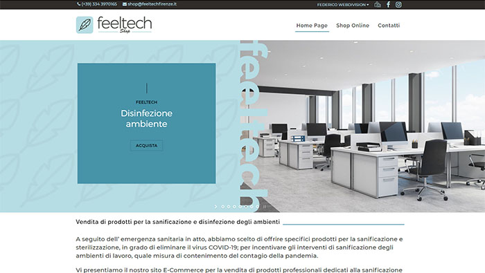 Anteprima di http://www.feeltechservice.com. Clicca per andare al sito