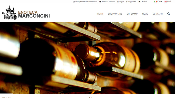 Anteprima di http://www.enotecamarconcini.it. Clicca per andare al sito