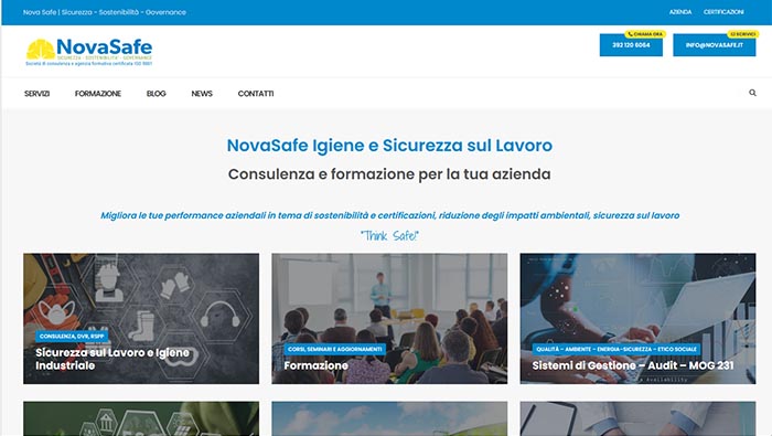Anteprima di http://www.novasafe.it. Clicca per andare al sito