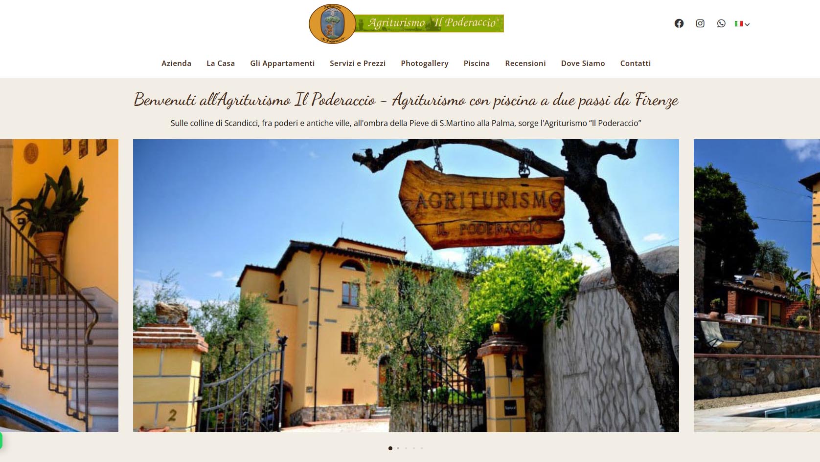 Anteprima di http://www.agriturismoilpoderaccio.it. Clicca per andare al sito