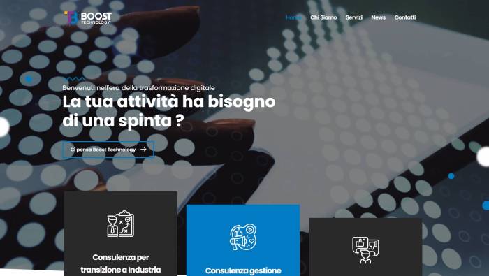 Anteprima di http://boosttechnology.it. Clicca per andare al sito