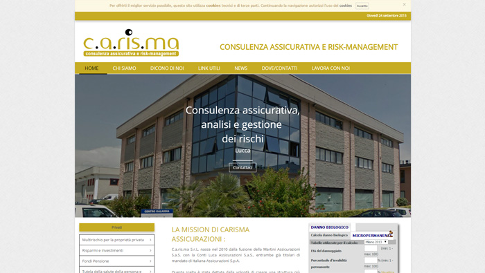 Anteprima di http://www.carismassicurazioni.it. Clicca per andare al sito